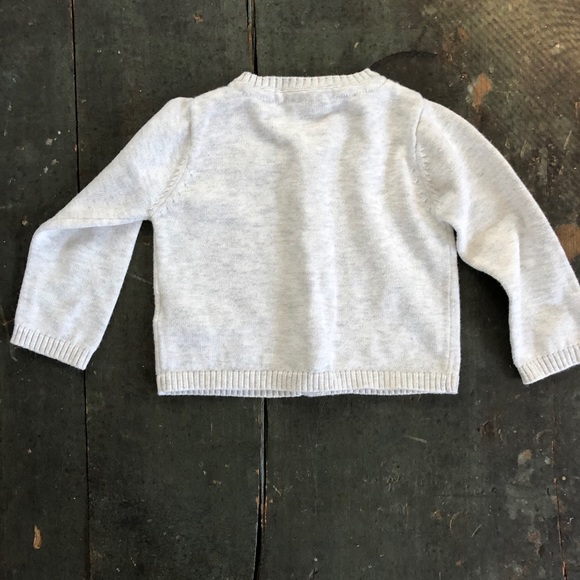 Carter’s Pointelle Light Gray Cardigan - Picture 5 of 5